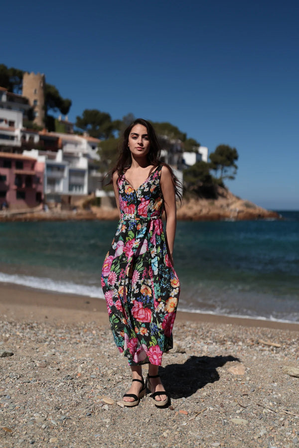 LANGES FLORALES KLEID
