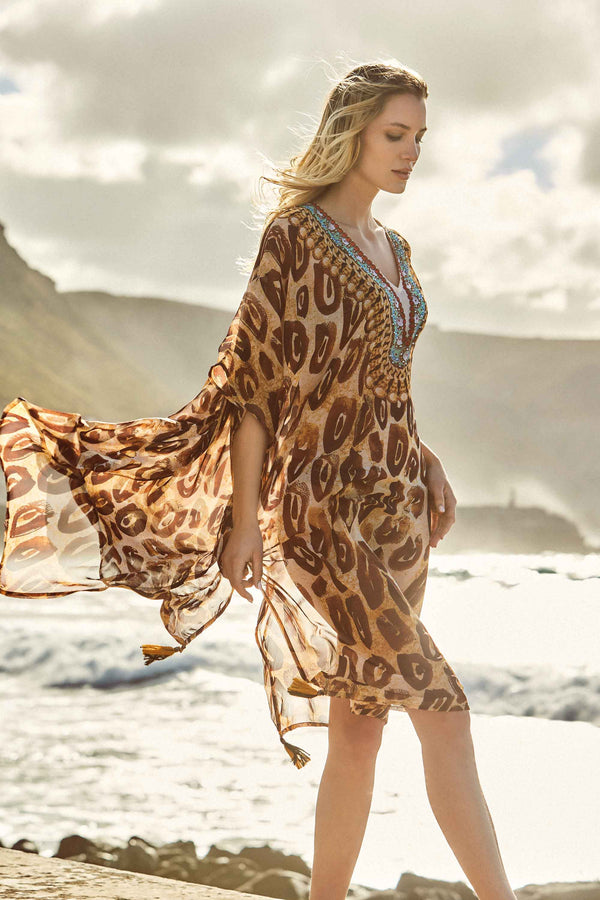 LEOPARDEN-PONCHO