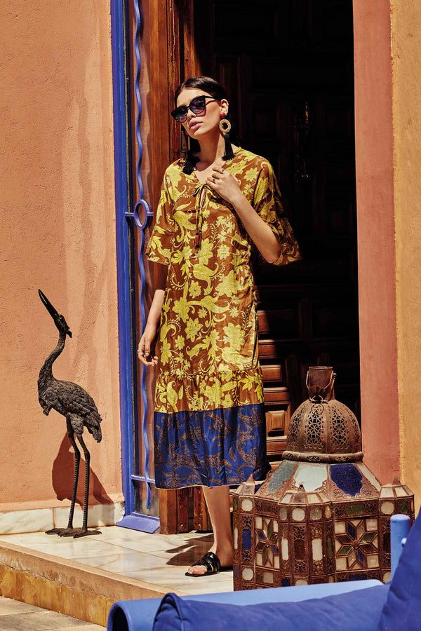 LANGES KLEID MIT JACQUARDEN