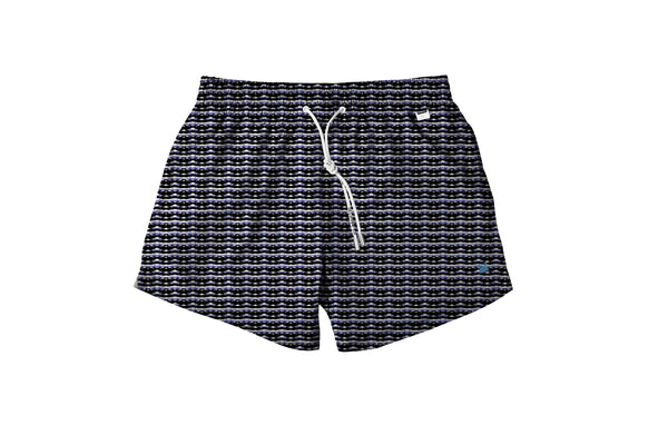 KURZER BADEANZUG MIT NÄHTEN