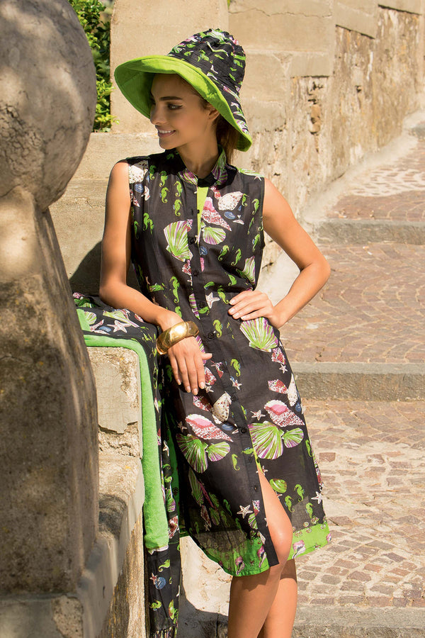 ÄRMELLOSE HEMDKLEID ALBA