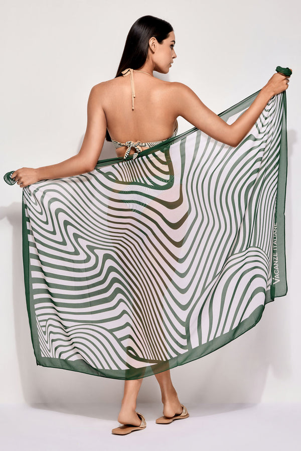 PAREO FOULARD DIGITAL WAVES