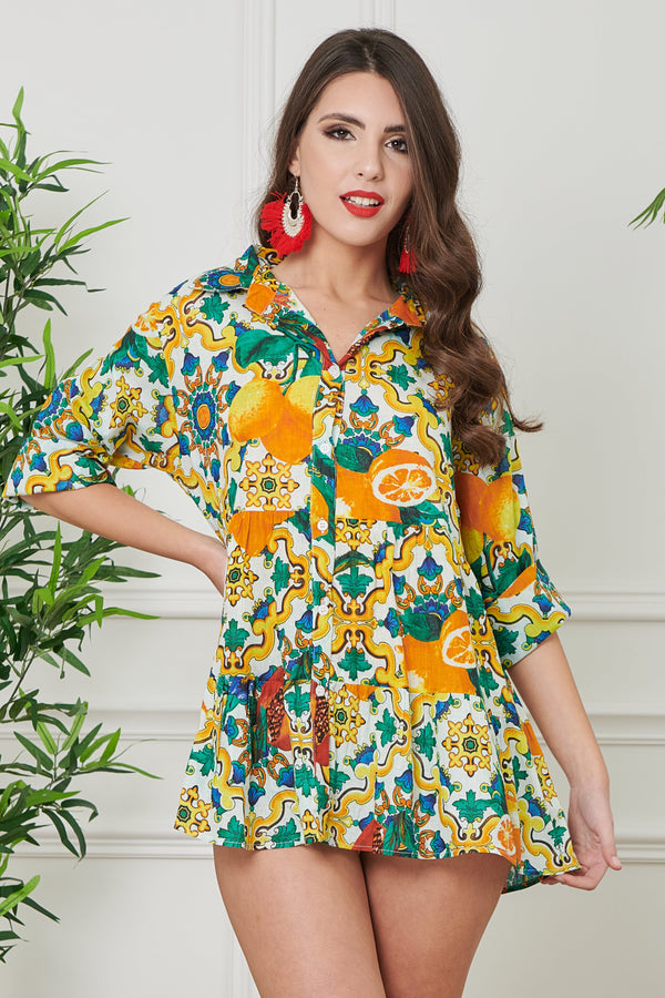 HEMD MIT 3/4-ÄRMELN