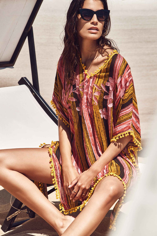 ALBA GESTREIFTES PONCHO