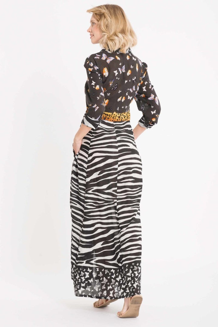 ABITO LUNGO ANIMALIER- IC22-116 - #Moda Mare Positano#