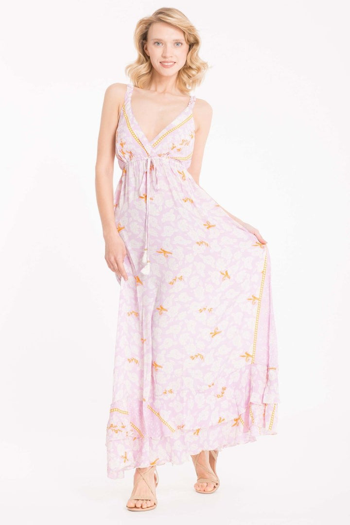 ABITO LUNGO FIORI- IC22-131 - #Moda Mare Positano#
