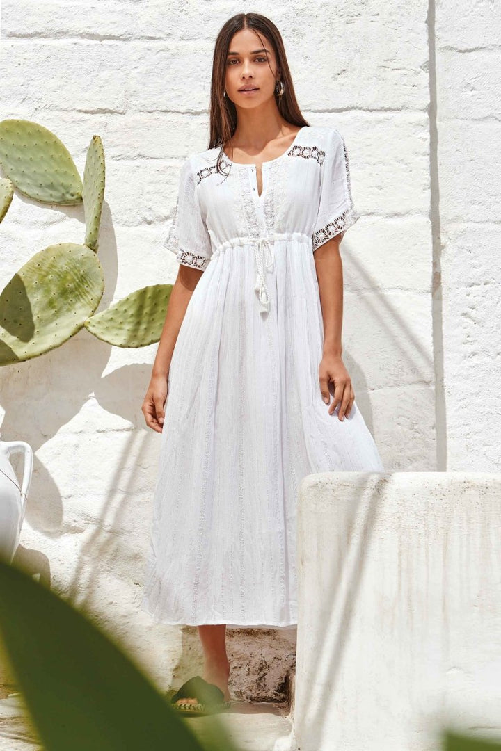 ABITO LUNGO INTARSI- IC22-007 - #Moda Mare Positano#