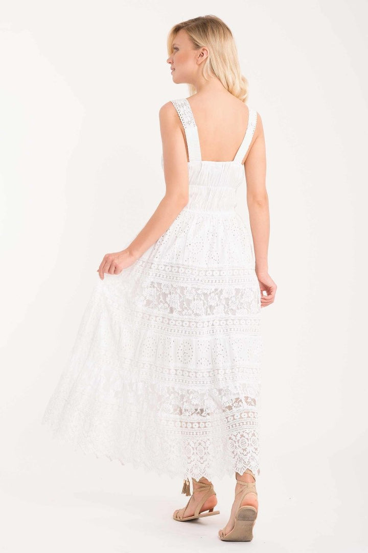 ABITO LUNGO MULTI PIZZO- IC21-006 - #Moda Mare Positano#