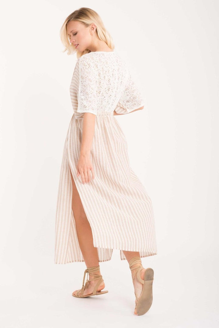 ABITO LUNGO RIGHE- IC21-031 - #Moda Mare Positano#