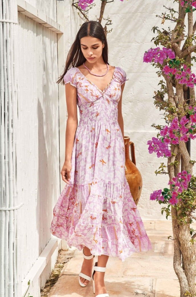 ABITO MOTIVI FLOREALI- IC22-133 - #Moda Mare Positano#