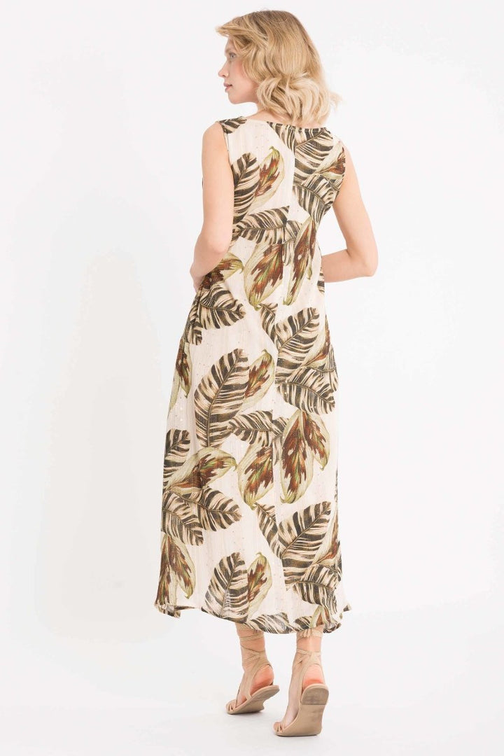 ABITO PAILLETTES FOGLIE- IC22-109 - #Moda Mare Positano#