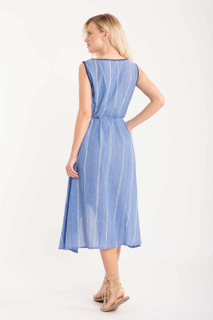 ABITO SMANICATO RIGHE- IC21-070 - #Moda Mare Positano#