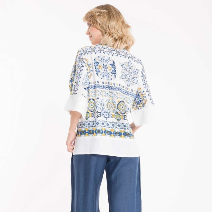 BLUSA MAIOLICHE LEA- IC22-158 - #Moda Mare Positano#