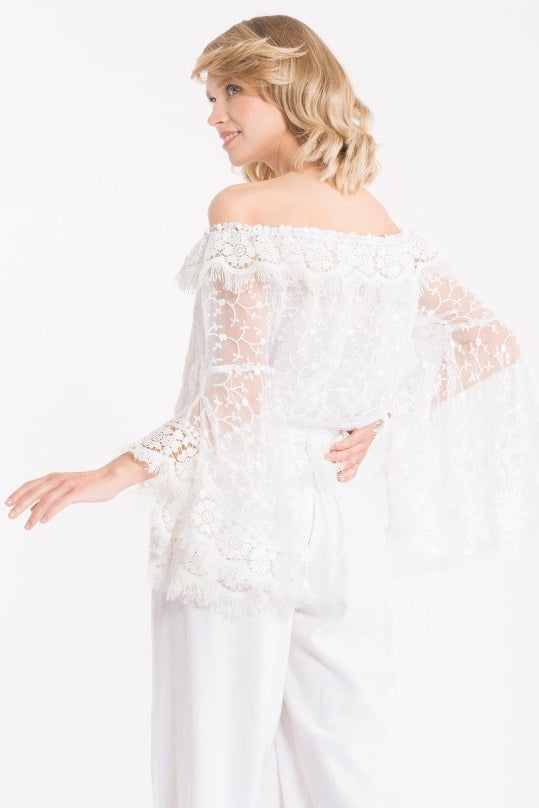 TOP PIZZO FRANGE- IC22-020 - #Moda Mare Positano#