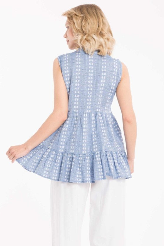 TOP SMANICATO CINDY- IC22-061 - #Moda Mare Positano#